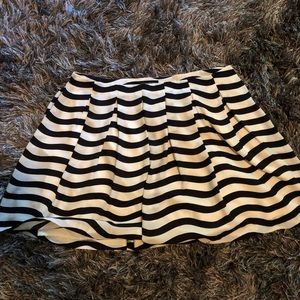 striped skirt